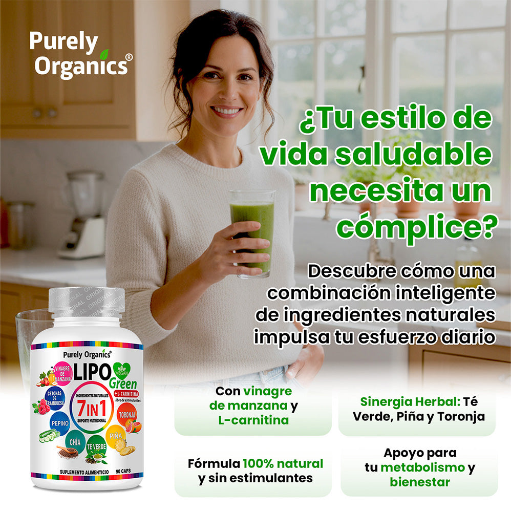 LipoGreen | Frmula Vegana para Control de Peso y Energa Natural PurelyOrganics LipoGreen | Frmula Vegana para Control de Peso y Energa Natural PurelyOrganics
